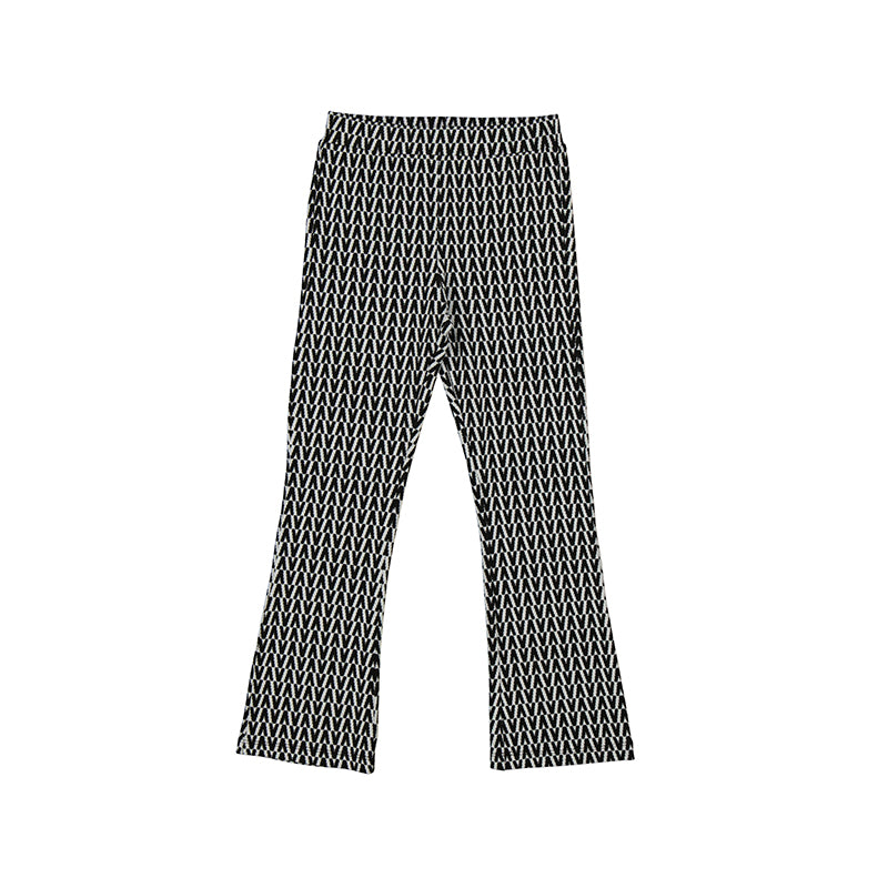 Black & White Print Flare Pant