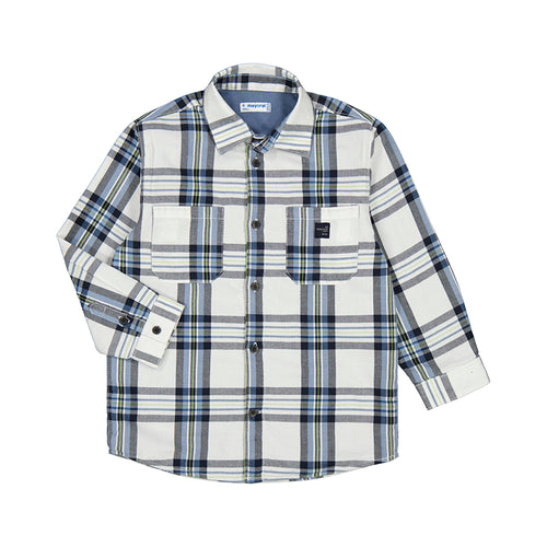 Glacial Plaid Check Overshirt