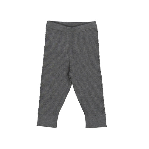 Anthracite Grey Knit Baby Leggings