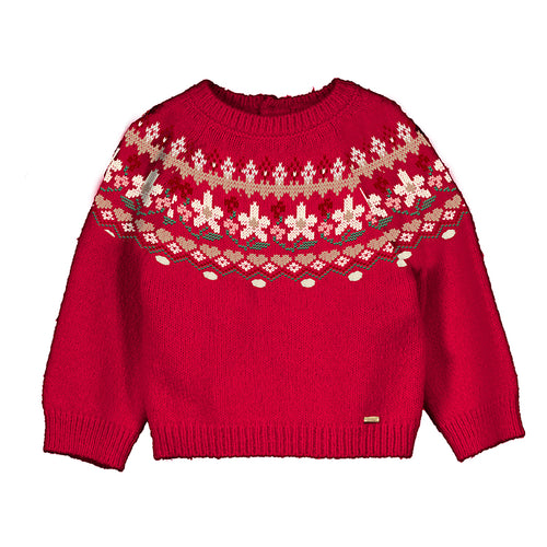Red Festive Baby Sweater