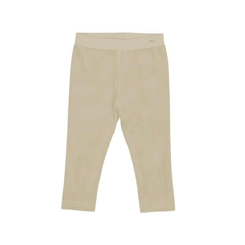 Sepia Velour Baby Leggings