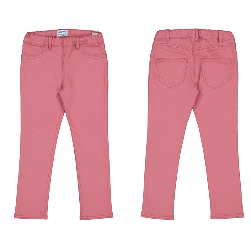 Orchid Pink Stretch Twill Legging