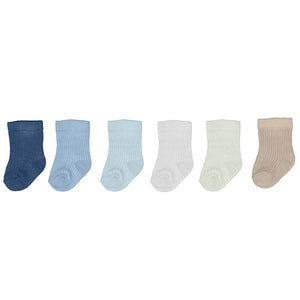 Blues 6 Pack Baby Sock Set 9707