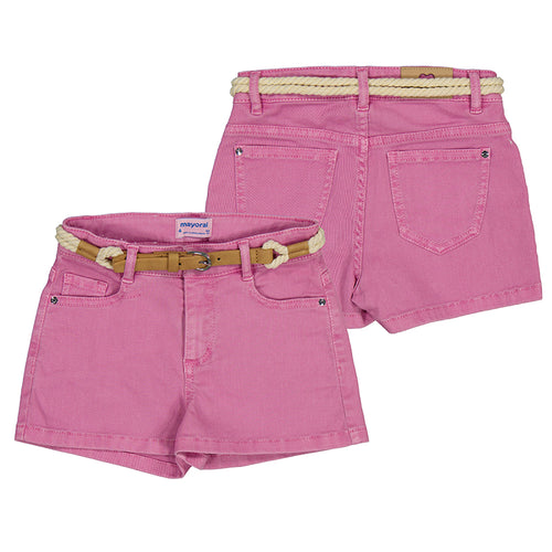 Orchid Twill Shorts With Belt