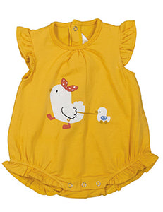 Yellow Mama & Baby Duck Ruffle Bubble