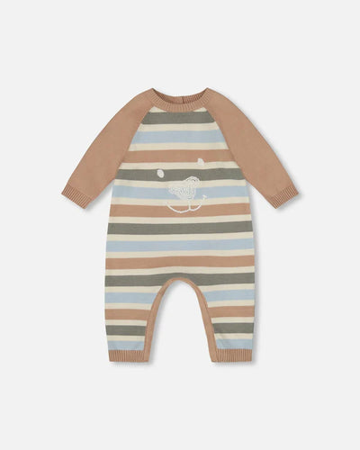 Stripe Knit Baby Romper