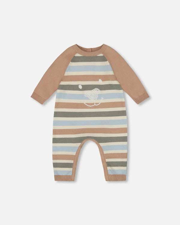 Stripe Knit Baby Romper