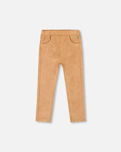 Load image into Gallery viewer, Caramel Stretch Faux Suede Legging