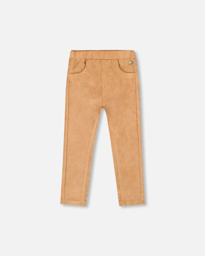Caramel Stretch Faux Suede Legging
