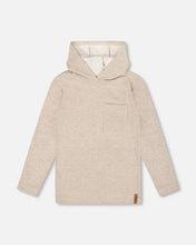 Load image into Gallery viewer, Oatmeal Soft Touch Hooded Pullover