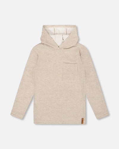 Oatmeal Soft Touch Hooded Pullover