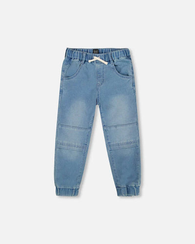 French Terry Baby Denim Jogger