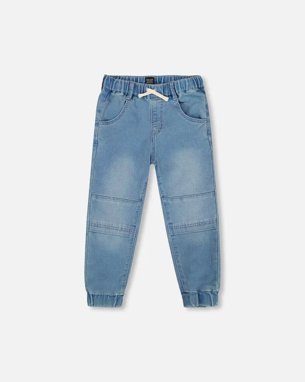French Terry Baby Denim Jogger