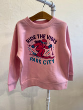 Load image into Gallery viewer, Light Pink Ride The Vibes Park City Crewneck Sweater