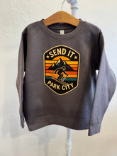 Load image into Gallery viewer, Send It Park City Charcoal Crewneck Sweater