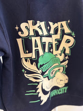 Load image into Gallery viewer, Navy Ski Ya Later Moose Park City Hoodie