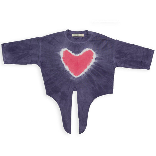 Love Heart Tie-Front Island Pullover