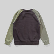 Load image into Gallery viewer, Black &amp; Olive Krisflip Crew Sweater