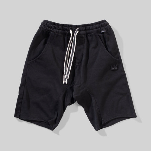 Washed Black Slacker Short