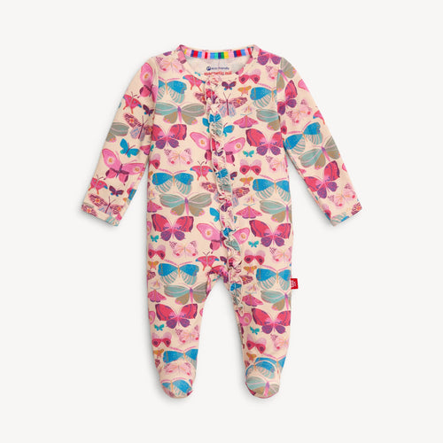 All A-Flutter Ruffle Modal Footie