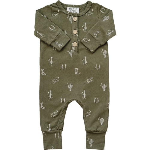 Nashville Long Sleeve Button Romper