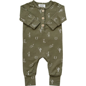 Nashville Long Sleeve Button Romper