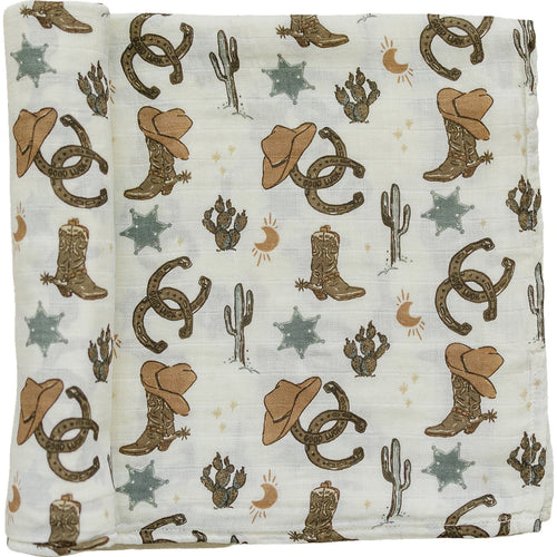 Swaddle Outlaw Cowboy Muslin