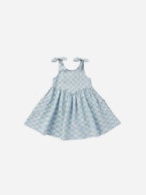 Load image into Gallery viewer, Blue Check Summer Dress