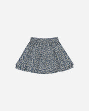 Load image into Gallery viewer, Indigo Tiered Mini Skirt