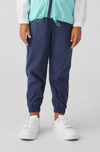 Load image into Gallery viewer, Indigo Nylon Pull On Jogger