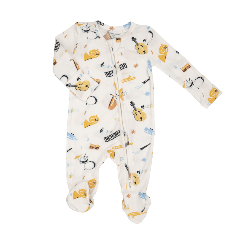 Jazz Band Two Way Zipper Footie