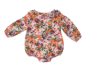 Autumn Days Floral Ruffle Collar Bubble