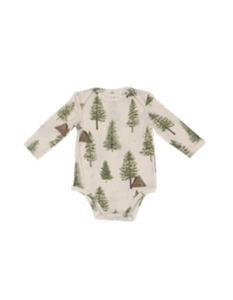 Cabin and Trees Bamboo Bodysuit