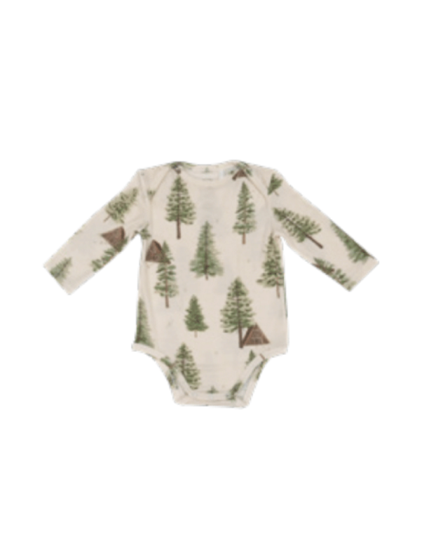 Cabin and Trees Bamboo Bodysuit