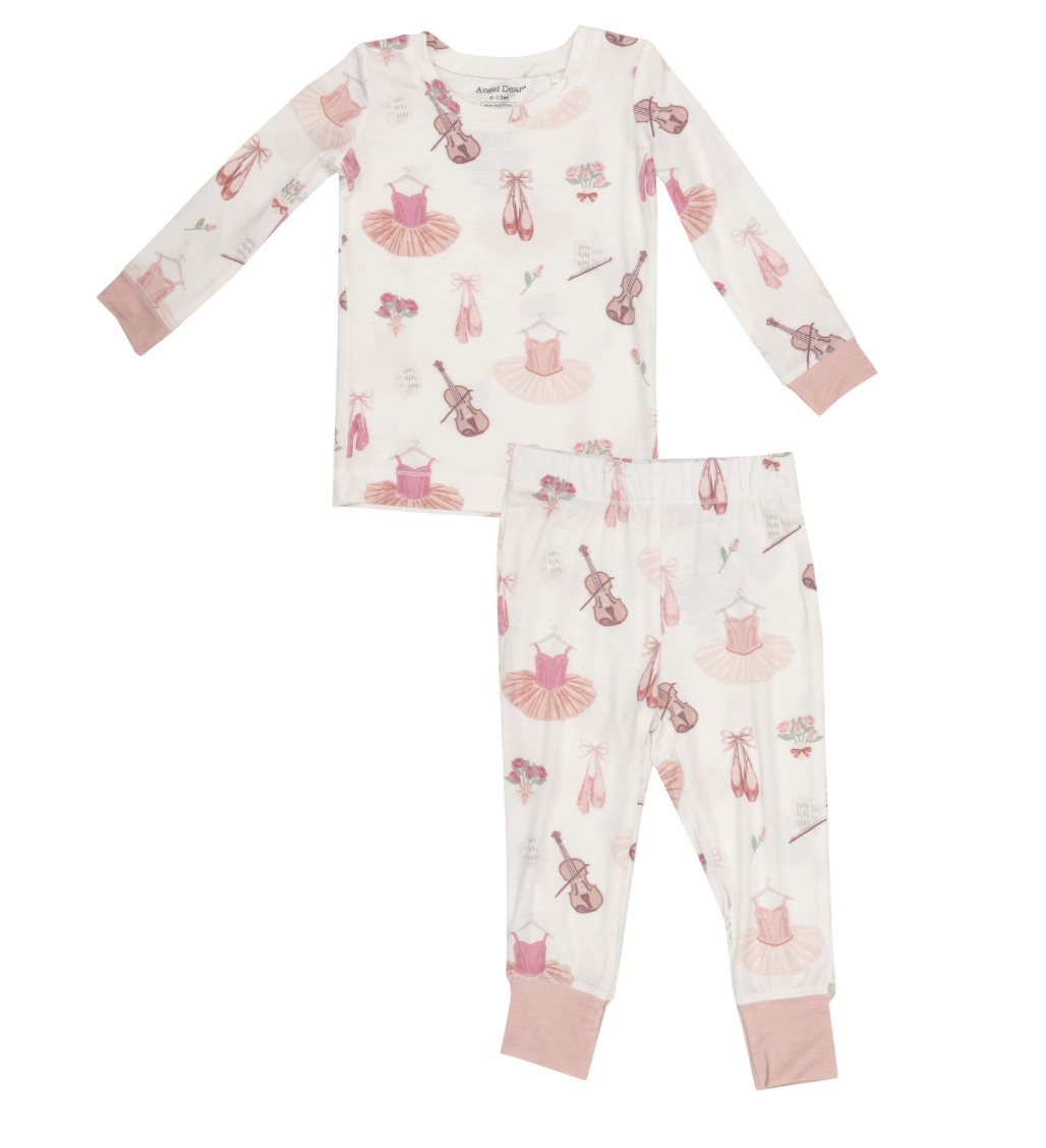 Ballet Long Sleeve Pajama Set