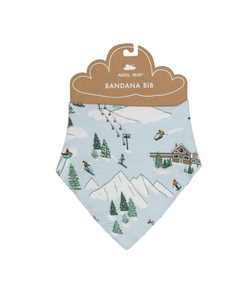 Winter Fun Skiing Bamboo Bandana Bib