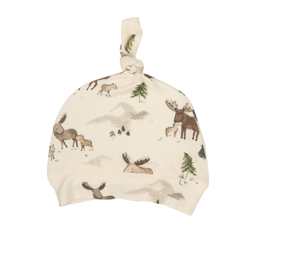 Moose Family Knotted Hat