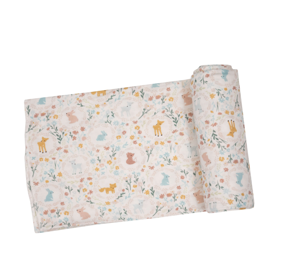Woodland Cameos Bamboo Swaddle Blanket