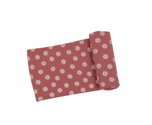 Daisy Dot Rib Swaddle Blanket