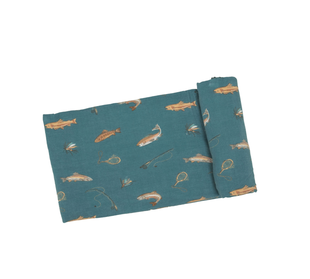 Trout Bamboo Swaddle Blanket