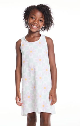 Daisy Check Tank Dress