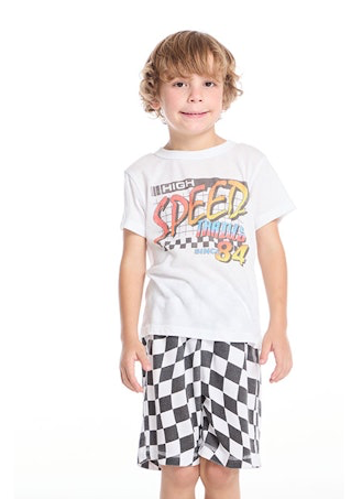 High Speed Thrills White Tee