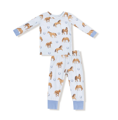 Blue Horses Loungewear Set