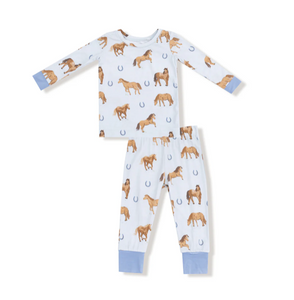 Blue Horses Loungewear Set