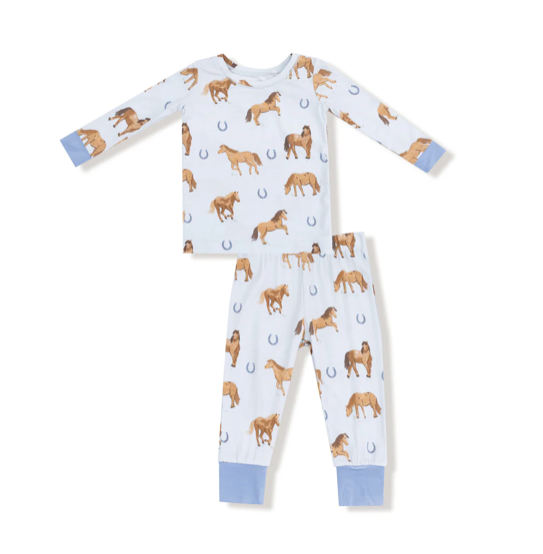 Blue Horses Loungewear Set
