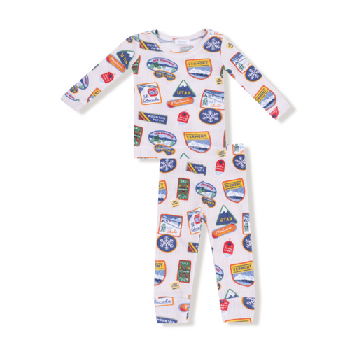 Vintage State Snow Sport Patches Loungewear Set