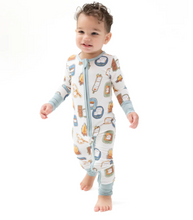 Load image into Gallery viewer, Smores 2 Way Zipper Footie