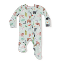 Load image into Gallery viewer, American Woodland Animals 2 Way Zipper Romper