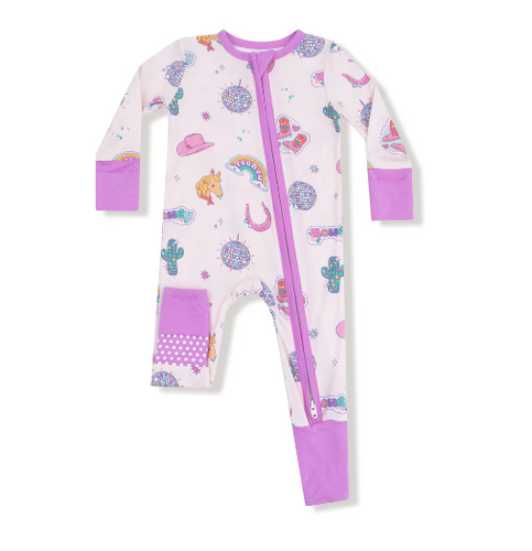 Disco Cowgirl 2 Way Zipper Romper