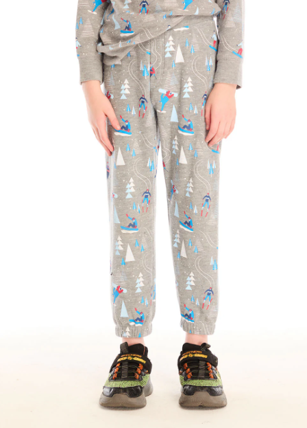 Allover Ski Slope Cozy Knit Pants